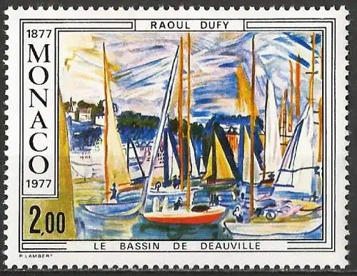 Monaco 1977 - Mi 1269 - YT 1097 - Gemälde von Raoul Dufy - MNH**