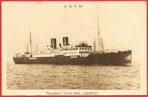 [Ansichtskarte] Passagierschiff " Sidi-Bel-Abbes " der Gesellschaft S.G.T.M. 