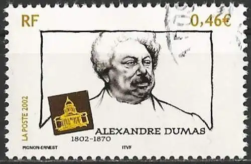 Frankreich 2002 -Mi 3675 - YT 3536 - Alexandre Dumas, Schriftsteller