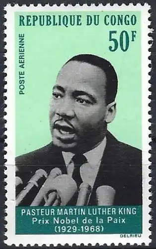 Congo (Braz) 1968 - Mi 162 - YT Pa 69 - Martin Luther King - MNH** ( Flugpost )