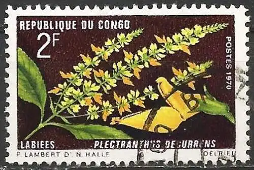 Congo (Braz) 1970 - Mi 249 - YT 269 - Labiaceae-Pflanze