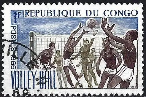 Congo (Braz) 1966 - Mi 96 - YT 190 - Sport: Volleyball