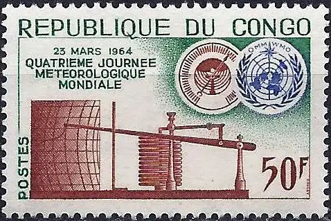 Congo (Braz) 1964 - Mi 42 - YT 159 - Welttag der Meteorologie - MNH**