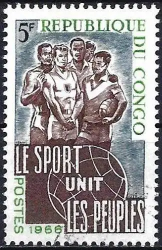 Congo (Braz) 1966 - Mi 99 - YT 193 - Sport verbindet die Menschen