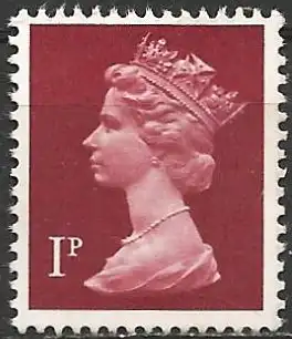 Großbritannien 1971 - Mi 562C - YT 606 - Königin Elisabeth II - MNG -