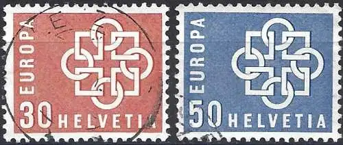 Schweiz 1959 - Mi 679 & 680 - YT 630 & 631 - Europa CEPT