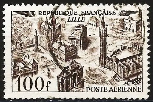 Frankreich 1949 - Mi 861 - YT Pa 24 - Lille - Luftpost