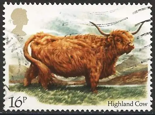 Großbritannien 1984 - Mi 979 - YT 1117 - Kuh von Highlands