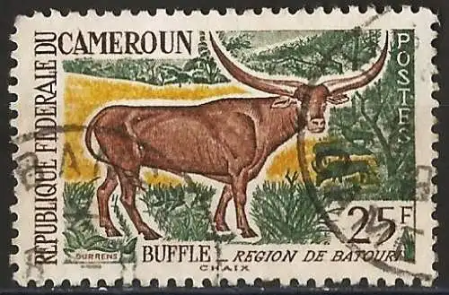 Kamerun 1962 - Mi 367 - YT 351 - Fauna : Büffel Ganado 