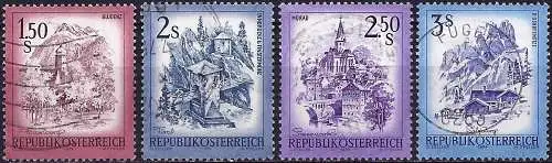 Österreich 1974 - Mi 1439/42 - YT 1269/72 - Die Landschaften ( Komplette Serie )