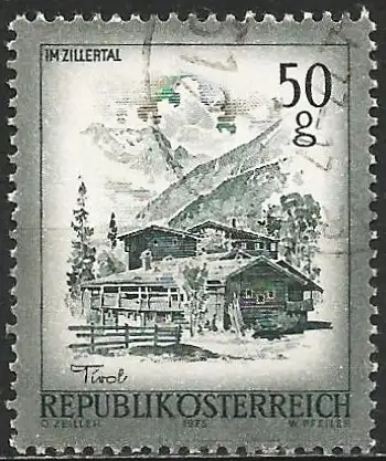 Österreich 1975 - Mi 1475 - YT 1303 - Landschaft  : Tal der Zillertal