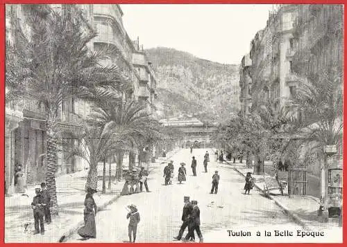 [Ansichtskarte] Var ( 83 ) Toulon : Avenue Colbert in der Belle Epoque. 