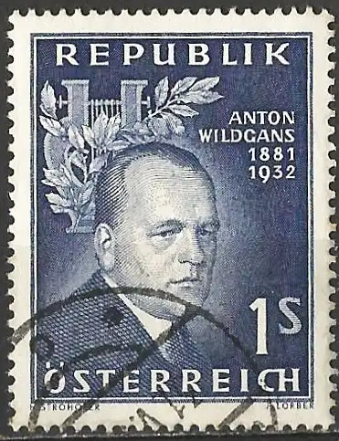 Österreich 1957 - Mi 1033 - YT 866 - Anton Wildgans, Dichter