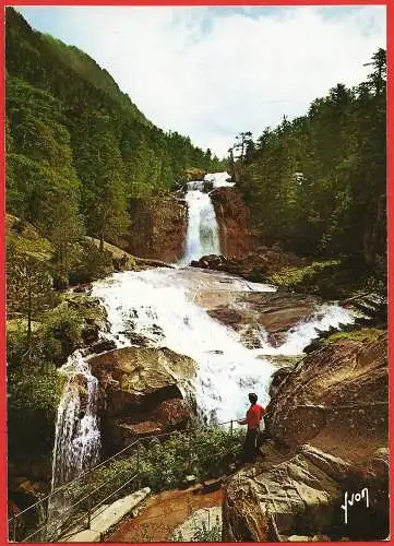 [Ansichtskarte] Hautes-Pyrénées ( 65 ) Cauterets : Die Wasserfall von die Brücke von Spanien. 