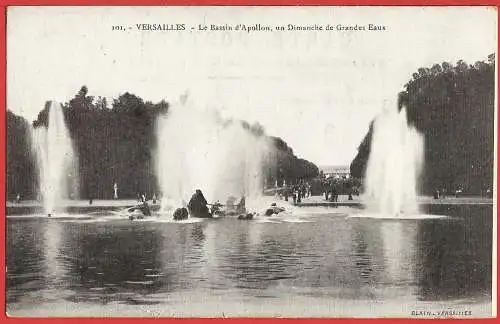 [Ansichtskarte] Frankreich ( Yvelines - 78 ) Versailles : Das Apollo-Becken. 