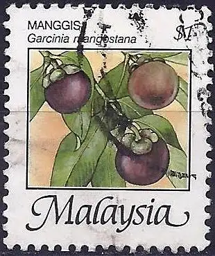 Malaysia 1986 - Mi 333 IXA - YT 346 - Mangostanfrüchte