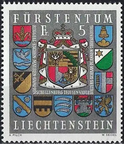 Liechtenstein 1973 - Mi 590 - YT 537 - Wappen - MNH**