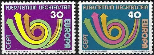 Liechtenstein 1973 - Mi 579/80 - YT 533/34 - Europa CEPT - MNH**