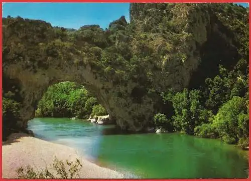 [Ansichtskarte] Frankreich - Ardèche (07) Der Pont d'Arc. 