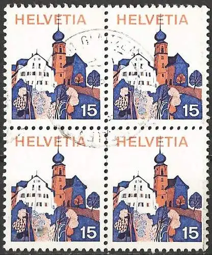 Schweiz 1973 - Mi 1005 - YT 935 - Werthenstein (  4er Block )