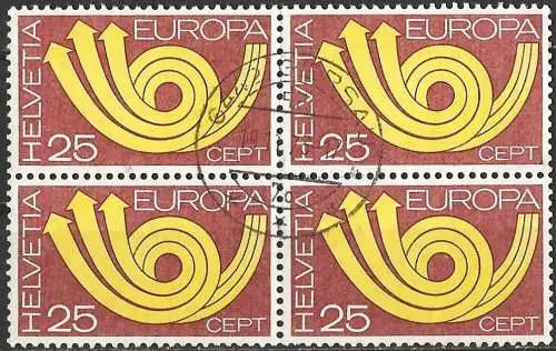 Schweiz 1973 - Mi 994 - YT 924 - Europa CEPT (  4er Block )