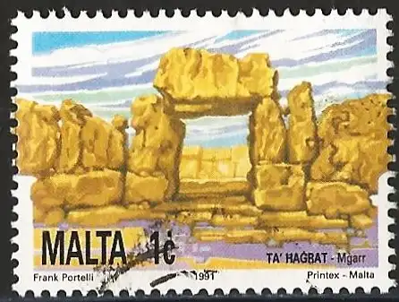 Malta 1991 - Mi 871 - YT 850 - Neolithischer Tempel Ta' Ħaġrat