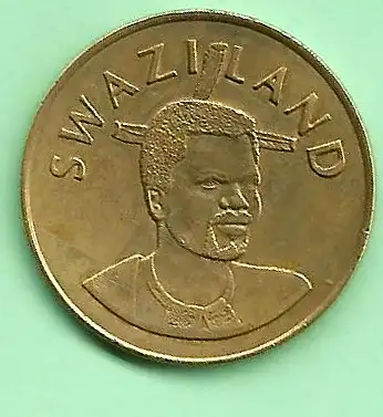Swasiland - Munze 5 Emalangeni  von 1999  