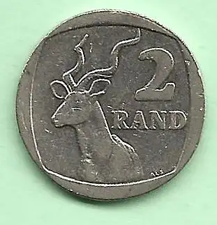 Südafrika - Munze 2 Rand Münze von 2002 - 