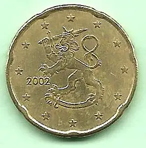 Finnland  - 20 cent Euro von 2002  ( KM# 102 )
