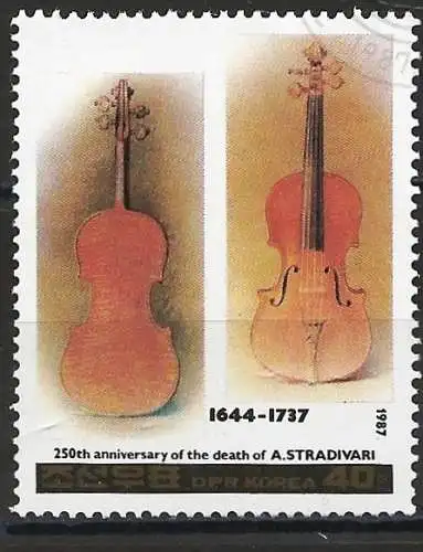 Korea-Nord 1987 - Mi 2806 - YT 1864 - Violinen Stradivarius