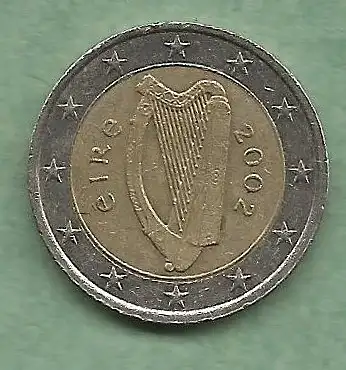 Irland  - Munze  2 euros von 2002 ( KM# 39 )