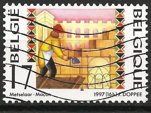 Belgien 1997 - Mi 2774 - YT 2723 - Handwerksberufe: Maurer