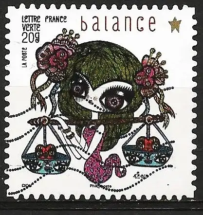 Frankreich 2014 - Mi 5771 - YT 947 - Sternzeichen : Waage