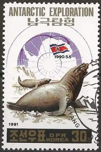 Korea-Nord 1991 - Mi 3202 - YT 2205 - Fauna : Seeelefanten