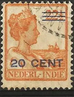 Niederländisch-Indien 1921 - Mi 134 - YT 127 - Königin Wilhelmine