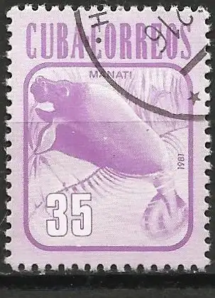 Cuba 1981 - Mi 2610 - YT 2320 - Westindische Seekuh