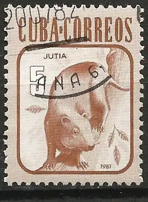Cuba 1981 - Mi 2608 - YT 2318 - Fauna : Haarige Ratte