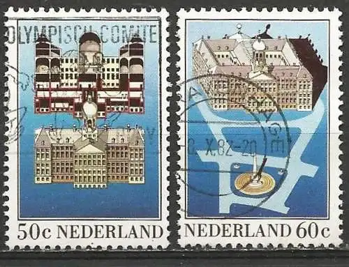Niederlande 1982 - Mi 1221/22 - YT 1191/92 - Königlicher Palast am Dam
