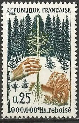 Frankreich 1965 - 1965 - Mi 1524 - YT 1460 - Wiederaufforstung - MNH**