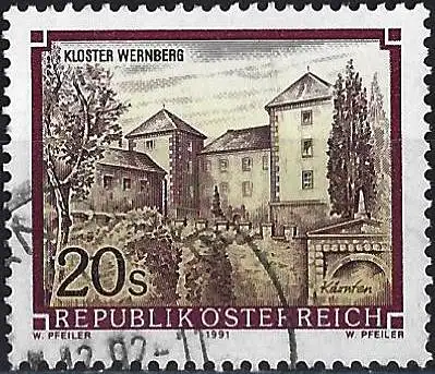 Österreich 1991 - Mi 2025 - YT 1854 - Kloster von Wernberg