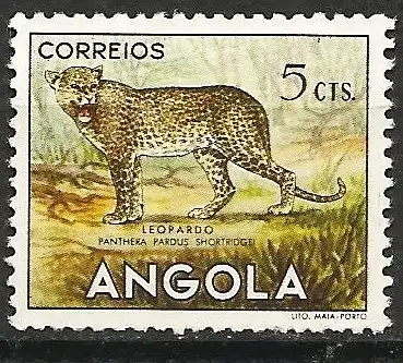 Angola 1953 - Mi 368 - YT 357 - Fauna : Leopard - MNG