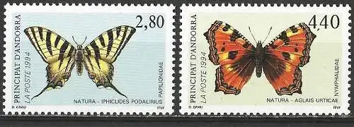 Andorra 1994 - Mi 472/73 - YT 451/52 - Schmetterlinge - MNH**