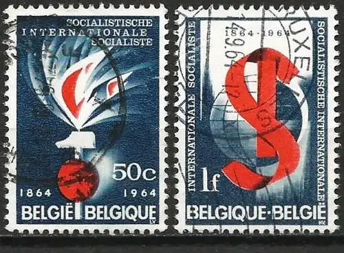 Belgien 1964 - Mi 1350/51 - YT 290/91 - Sozialistische Internationale