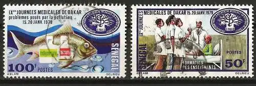 Senegal 1979 - Mi 693/94 - YT 505/06 - Medizinische Tage in Dakar