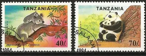 Tansania 1994 - Mi 1775/76 - YT 1654/55 - Panda