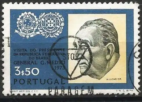 Portugal 1973 - Mi 1204 - YT 1184 - Präsident von Brasilien : Emilio Garrastazú