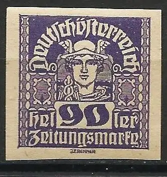 Österreich 1921 - Mi 308x - YT J51 - Briefmarke für Zeitungen