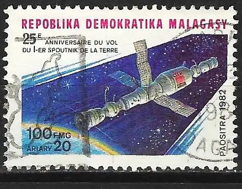 Madagaskar 1982 - Mi 897 - YT 671 - Raumstation Saliout-Soyouz