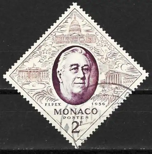 Monaco 1956 - Mi 528 - YT 445 - Franklin Delano Roosevelt