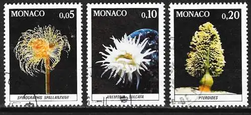 Monaco 1980 - Mi 1449.50 & 52 - YT 1253.54 & 56 - Fauna des Mittelmeers